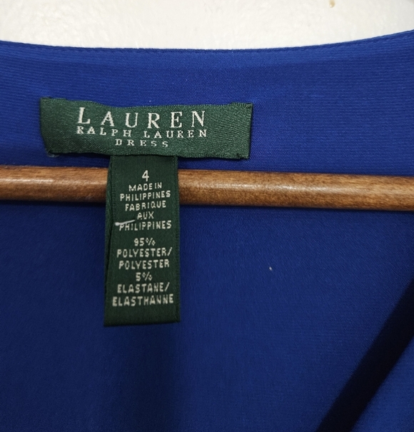 Ralph Lauren Royal Blue Midi Dress - Picture 3 of 6